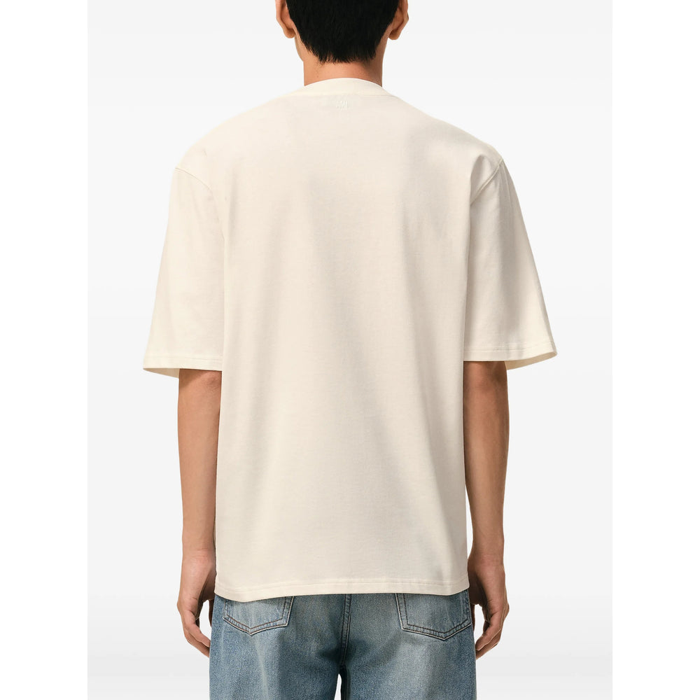 Ami Paris Neutrals T-Shirts & Vests - T-Shirts Men AMI PARIS