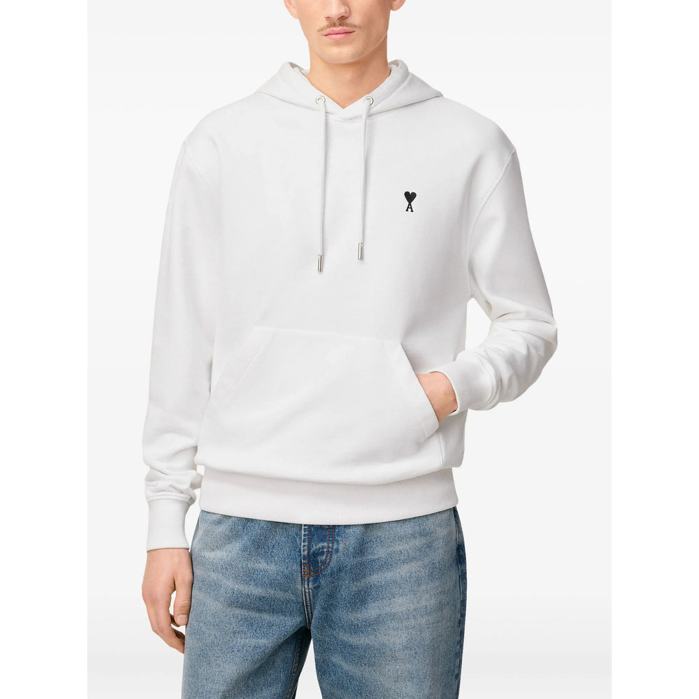 Ami Paris White Sweaters & Knitwear - Hoodies Men AMI PARIS