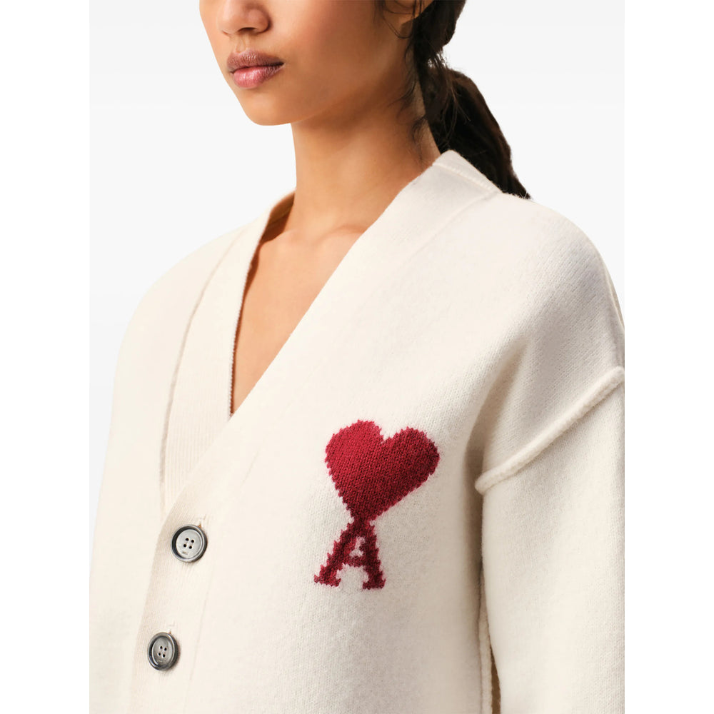 Ami Paris Neutrals Sweaters & Knitwear - Cardigans Men AMI PARIS