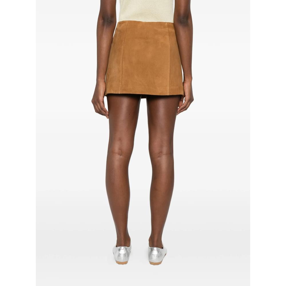 Ami Paris Brown Skirts - A-Line Skirts Women AMI PARIS