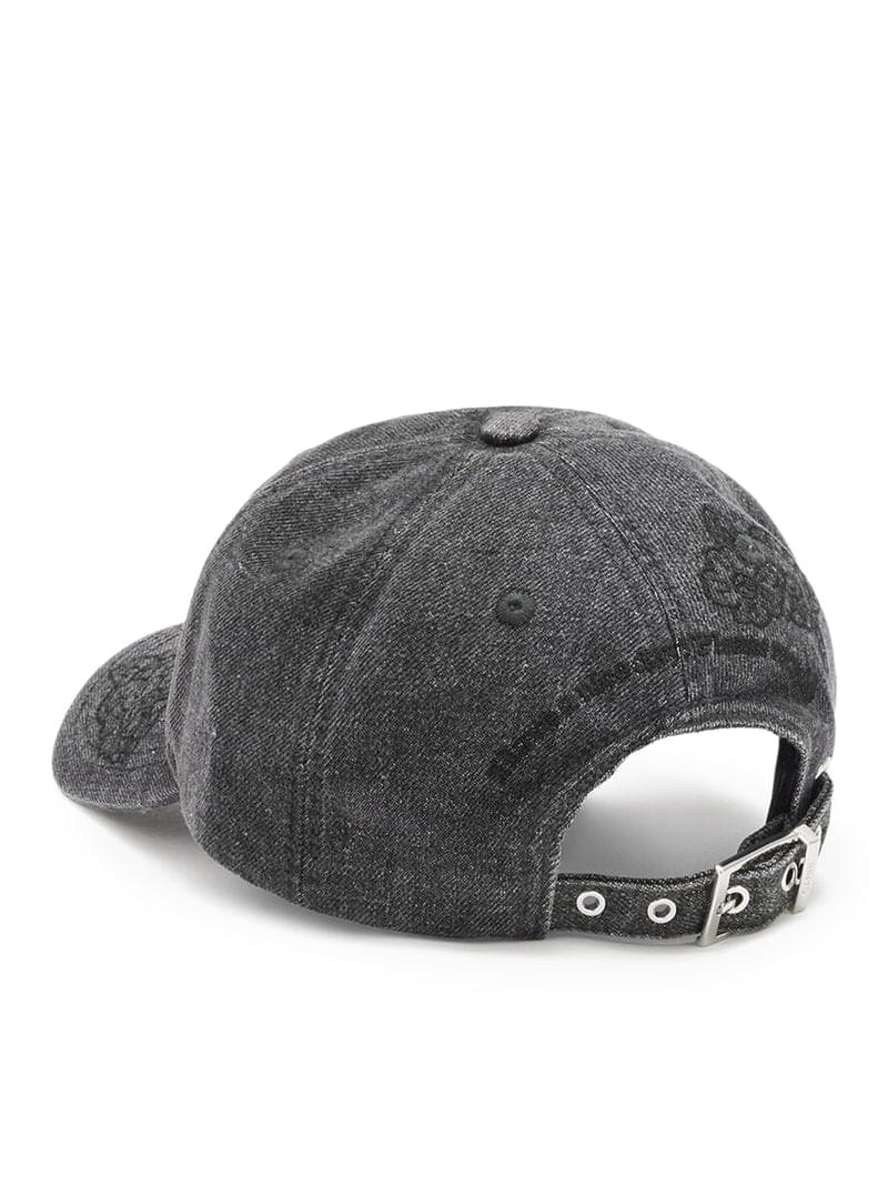 Ganni Women Embroidered Denim Cap GANNI