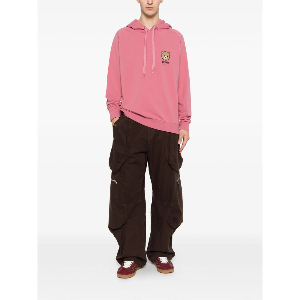 Moschino Pink Sweaters & Knitwear - Hoodies Men MOSCHINO