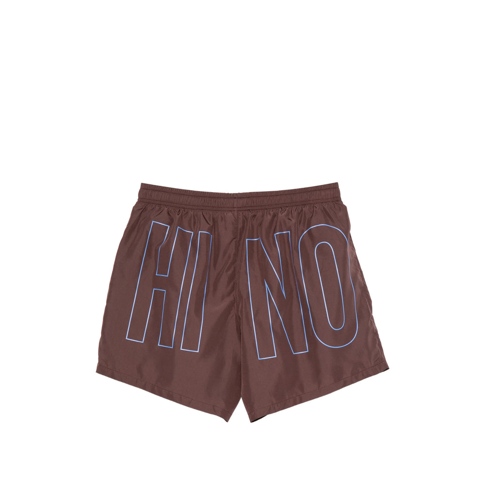 Moschino Brown Beachwear - Swim Shorts Men MOSCHINO