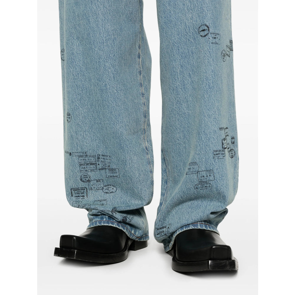 Vetements Blue Denim - Wide-Leg Jeans Men VETEMENTS