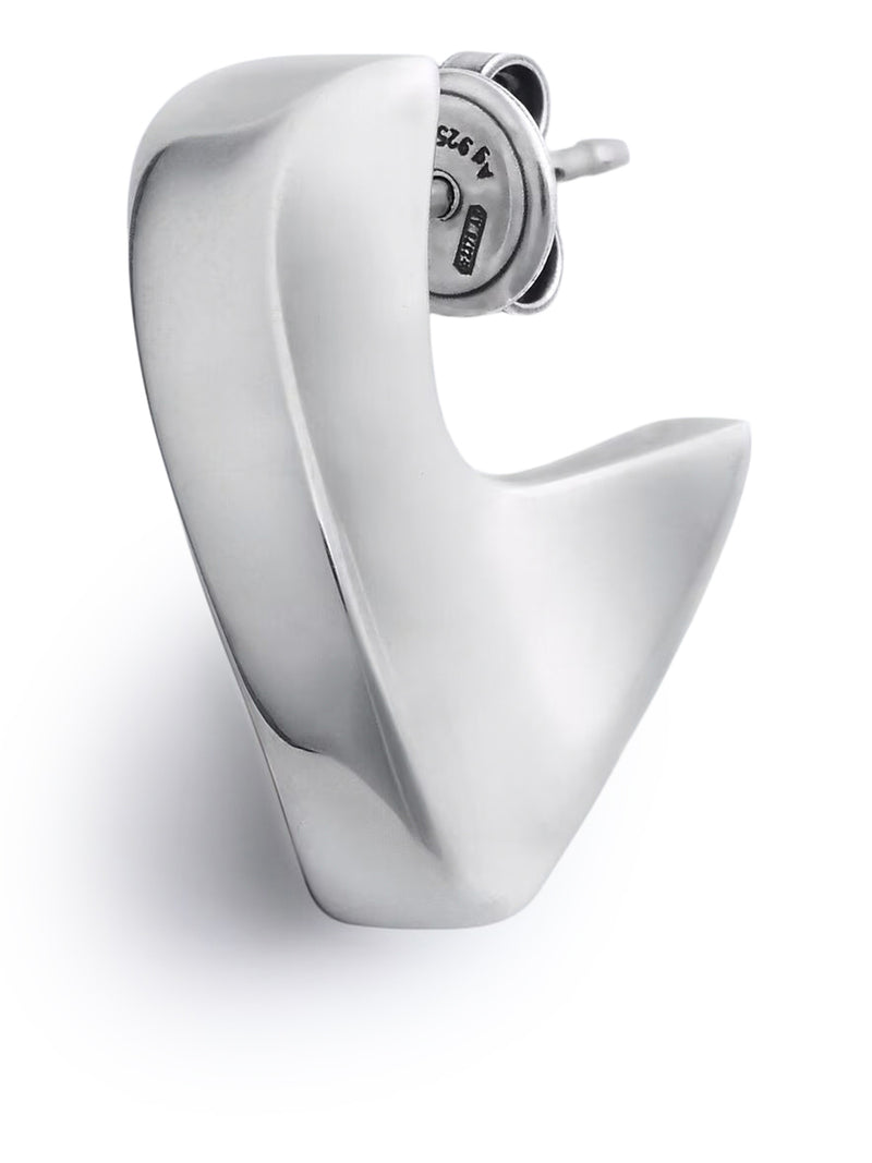 Bottega Veneta Women Small Disc Silver Earrings BOTTEGA VENETA