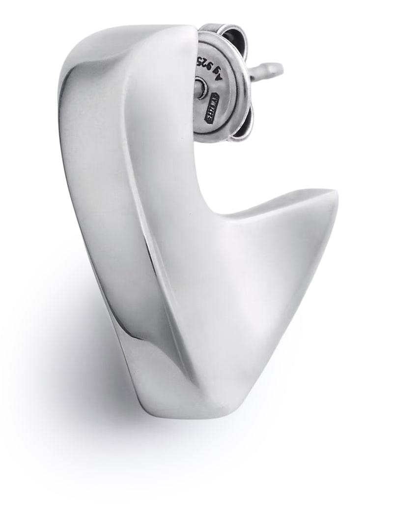 Bottega Veneta Women Small Disc Silver Earrings BOTTEGA VENETA