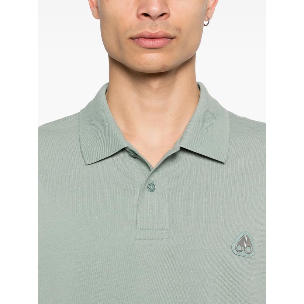 Moose Knuckles Green Polo Shirts Men MOOSE KNUCKLES