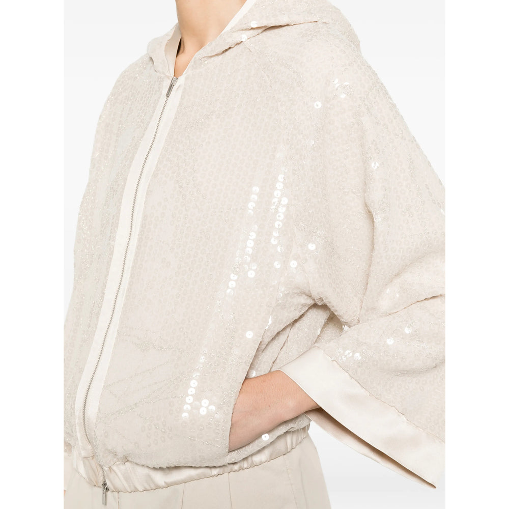 Peserico Neutrals Jackets - Bomber Jackets Women PESERICO