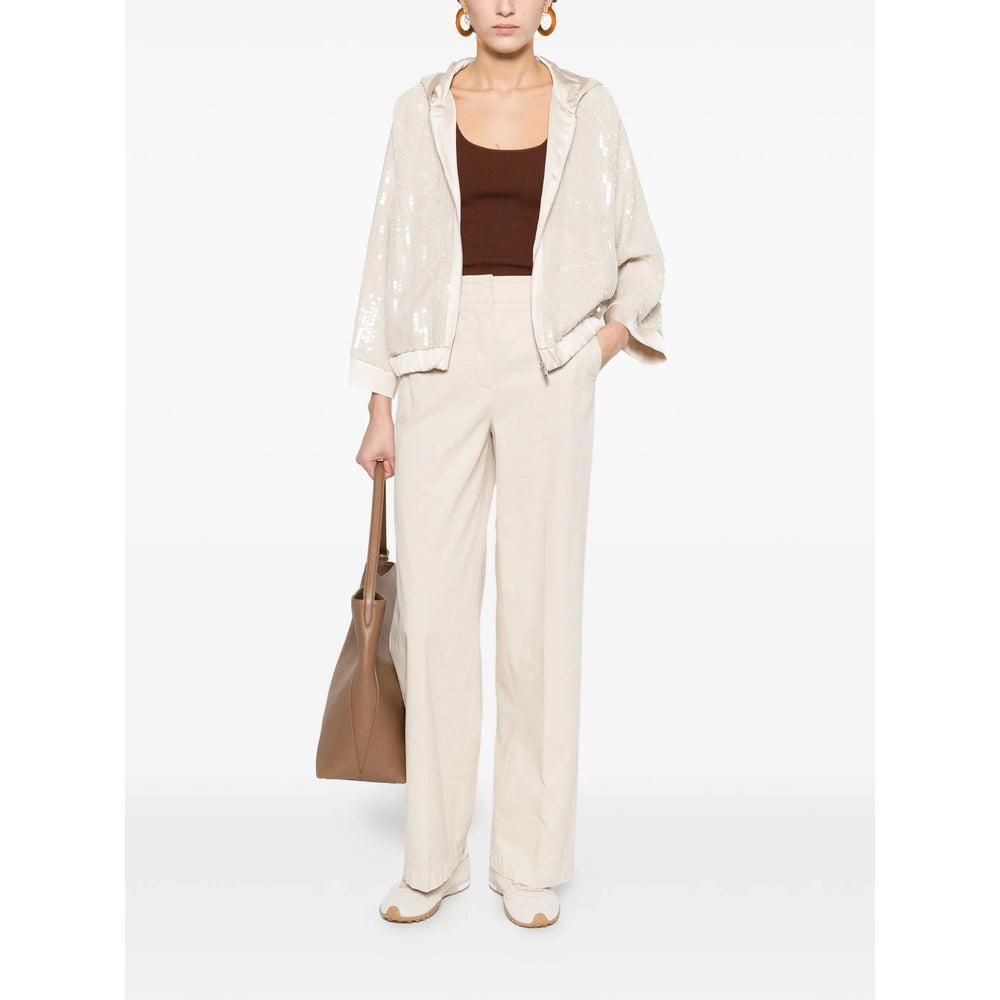 Peserico Neutrals Trousers - Palazzo Pants Women PESERICO