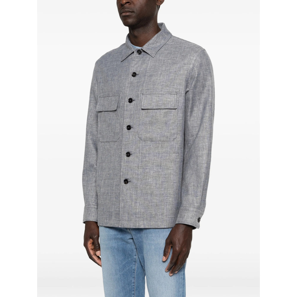 Zegna Blue Shirts Men ZEGNA