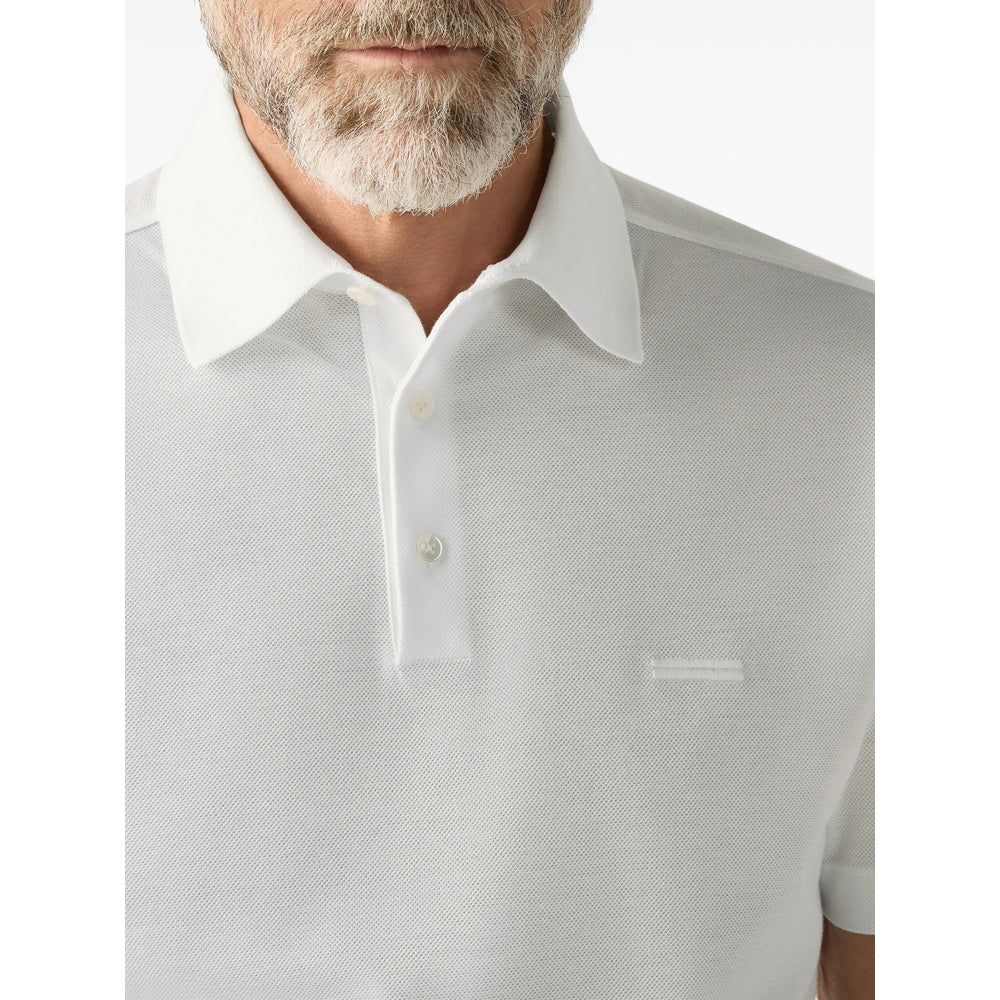 Zegna White Polo Shirts Men ZEGNA