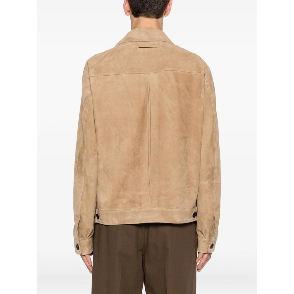 Zegna Neutrals Jackets - Shirt Jackets Men ZEGNA
