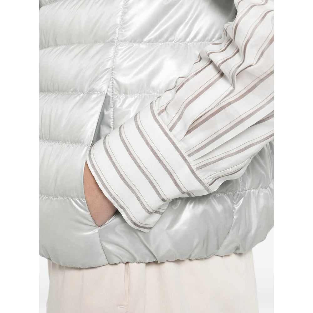 Herno Grey Jackets - Puffer Jackets Women HERNO