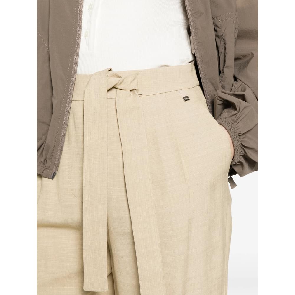 Herno Neutrals Trousers - Straight Trousers Women HERNO