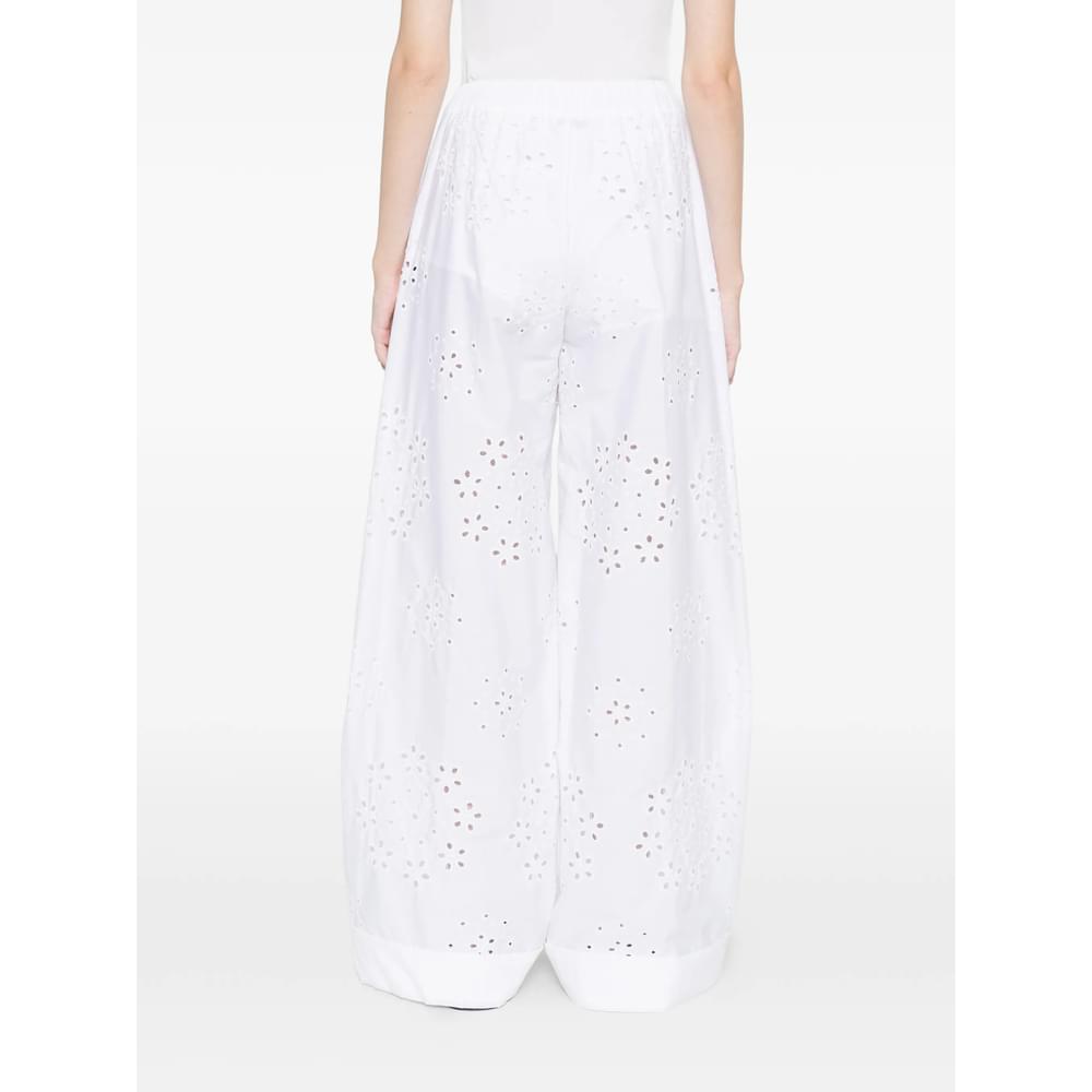 Herno White Trousers - High-Waisted Trousers Women HERNO