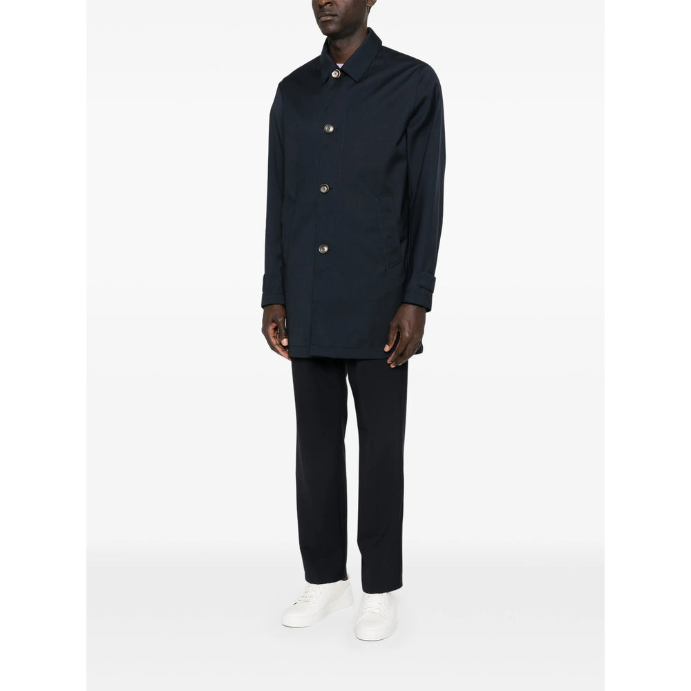 Herno Blue Coats - Raincoats Men Men HERNO