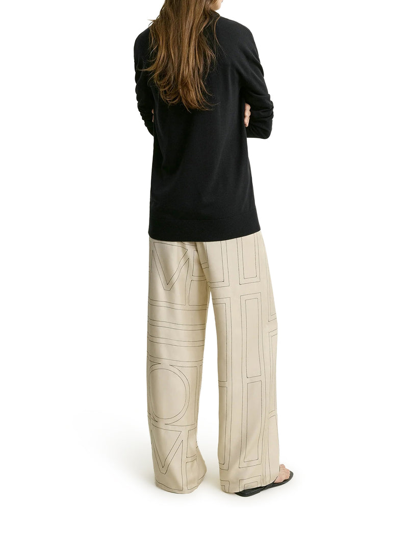 Toteme Women Monogram Silk Trousers TOTEME