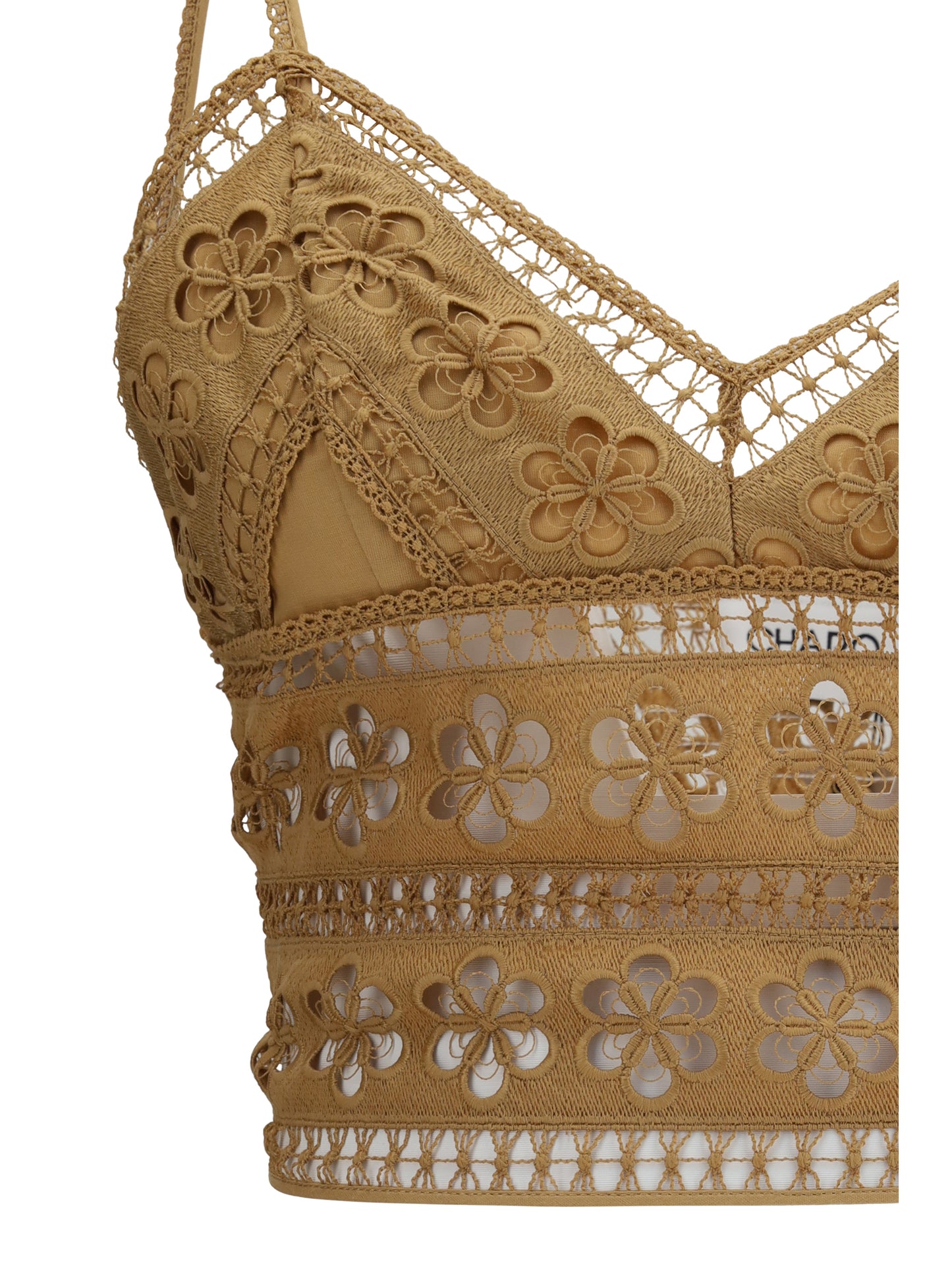 Charo Ruiz Women Melie Top In Cotton Voile And Embroidered Lace CHARO RUIZ