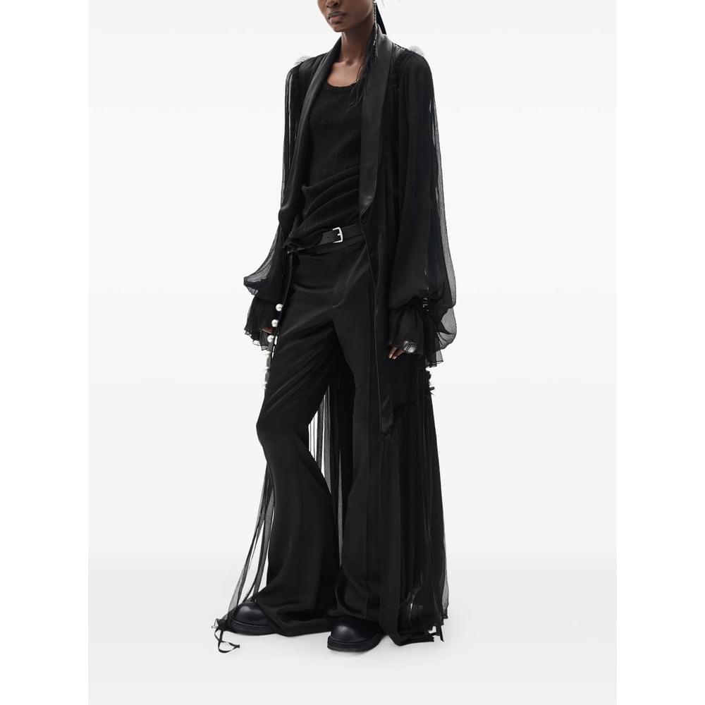 Ann Demeulemeester Black Trousers - Flared Trousers Women ANN DEMEULEMEESTER