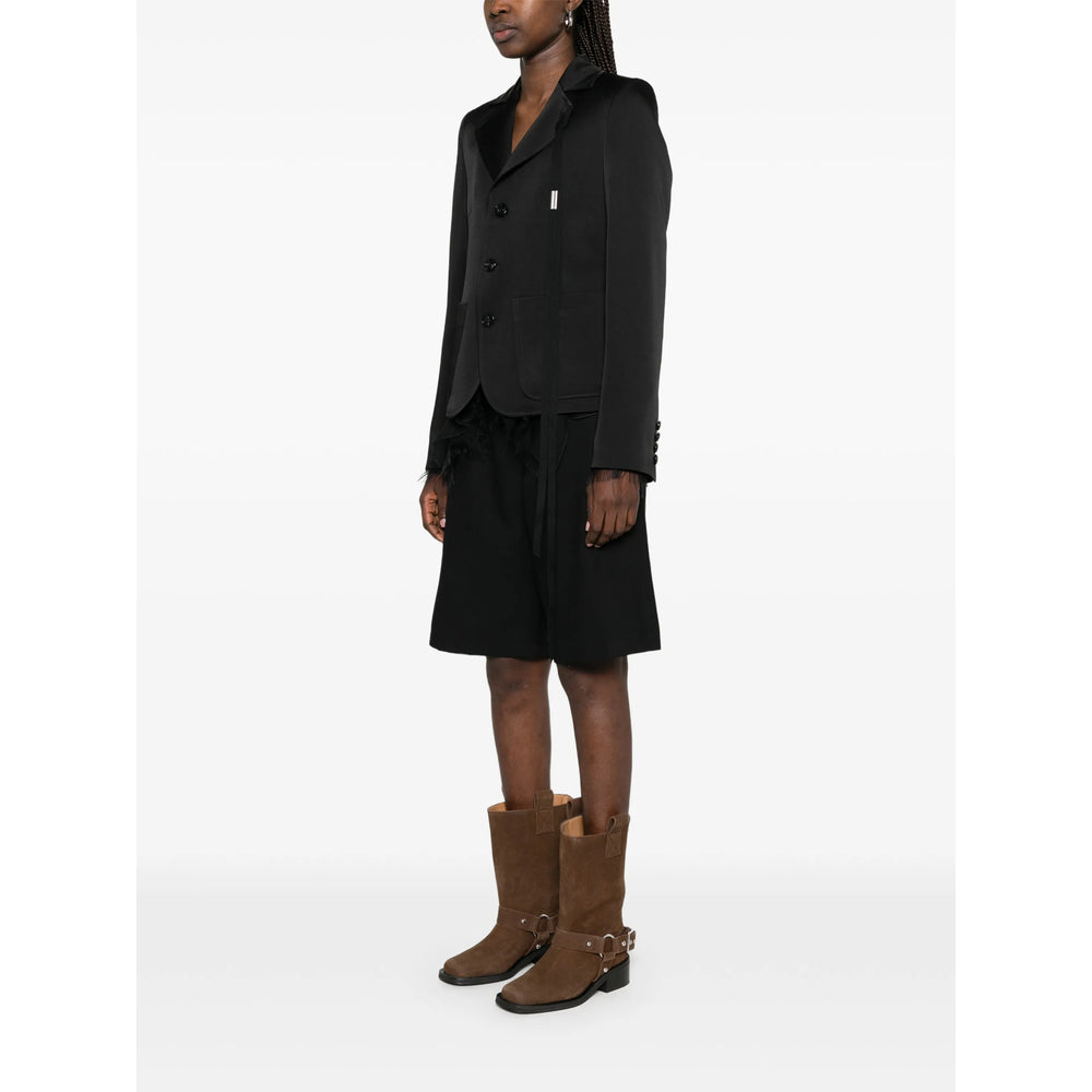 Ann Demeulemeester Black Jackets - Fitted Jackets Women ANN DEMEULEMEESTER
