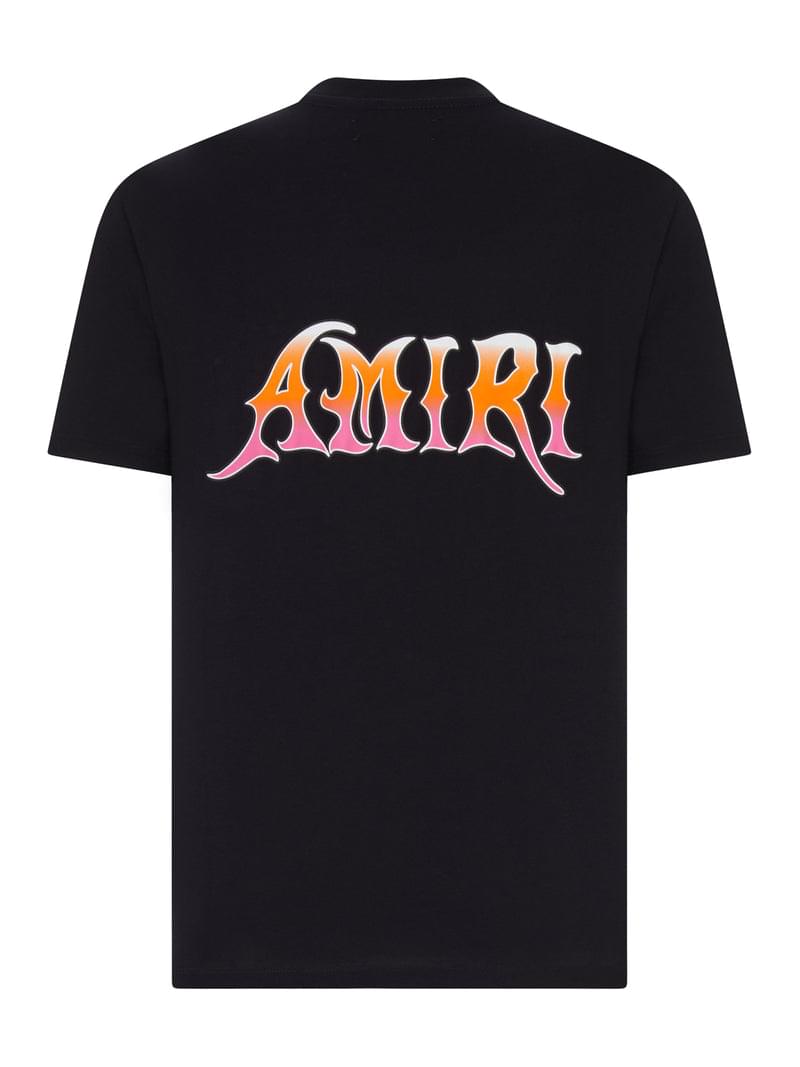 Amiri Men Cotton T-Shirt With Front Logo AMIRI