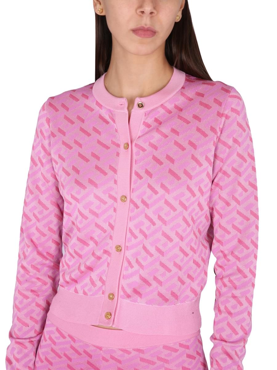 Versace Women Versace Women Jacquard Cardigan La Greca VERSACE
