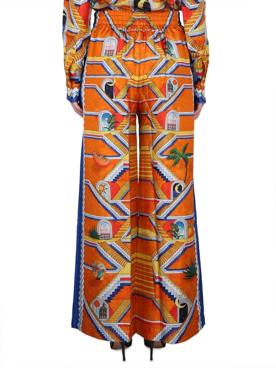 Casablanca Women Escalier Print Pants CASABLANCA