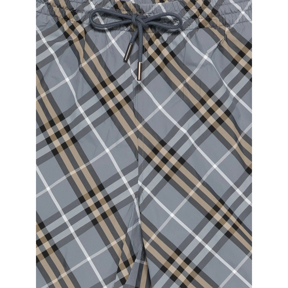 Burberry Grey Beachwear - Swim Shorts Men BURBERRY