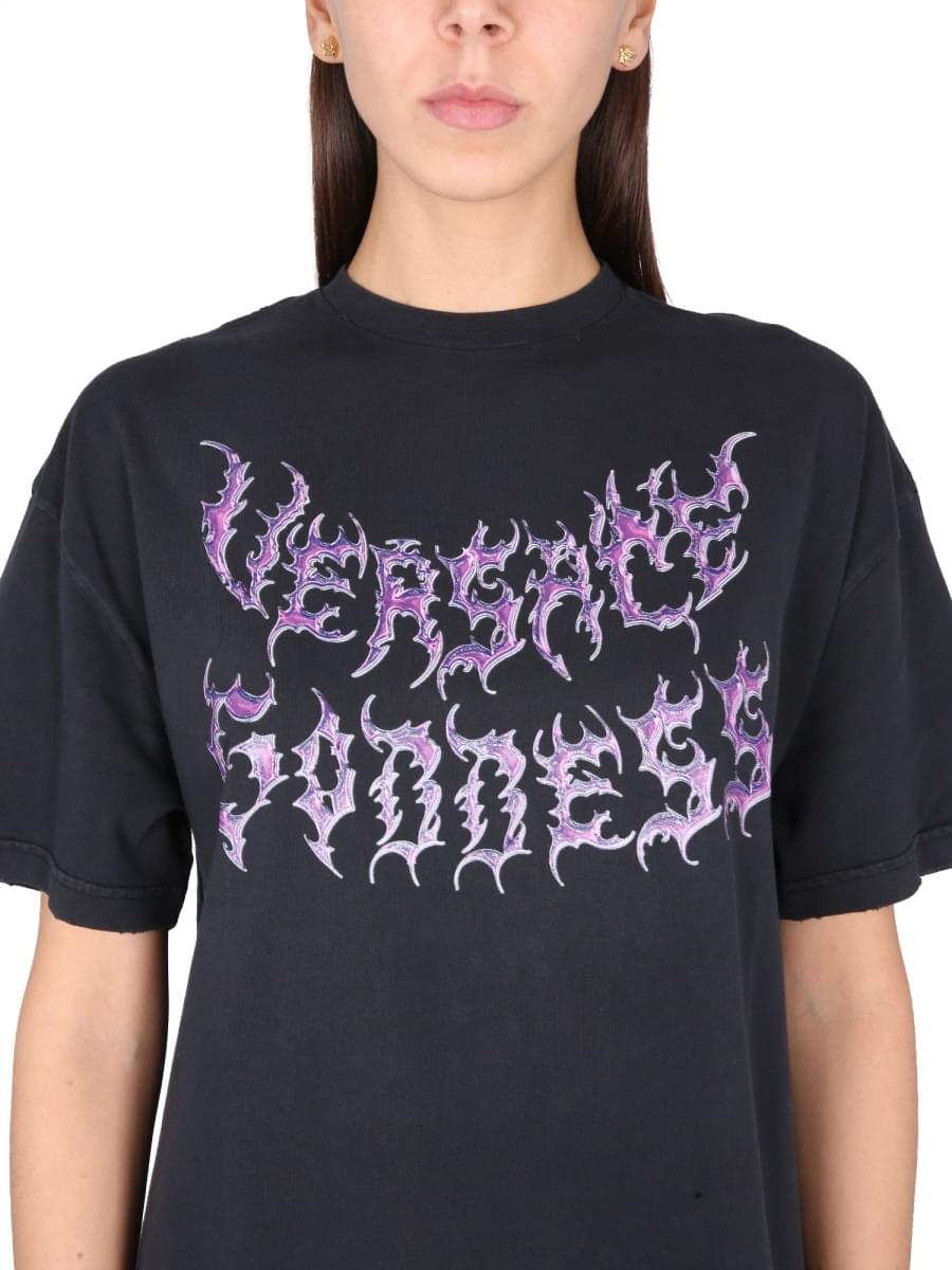 Versace Women Versace Goddess Oversized T-Shirt VERSACE