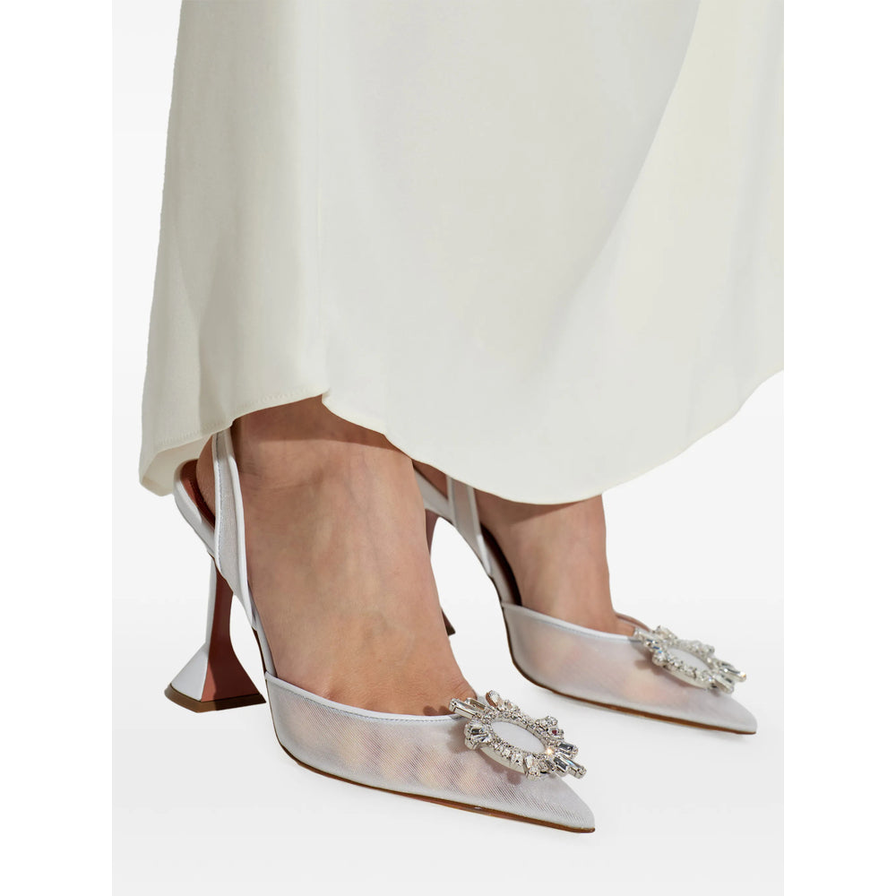 Amina Muaddi White Shoes Women AMINA MUADDI