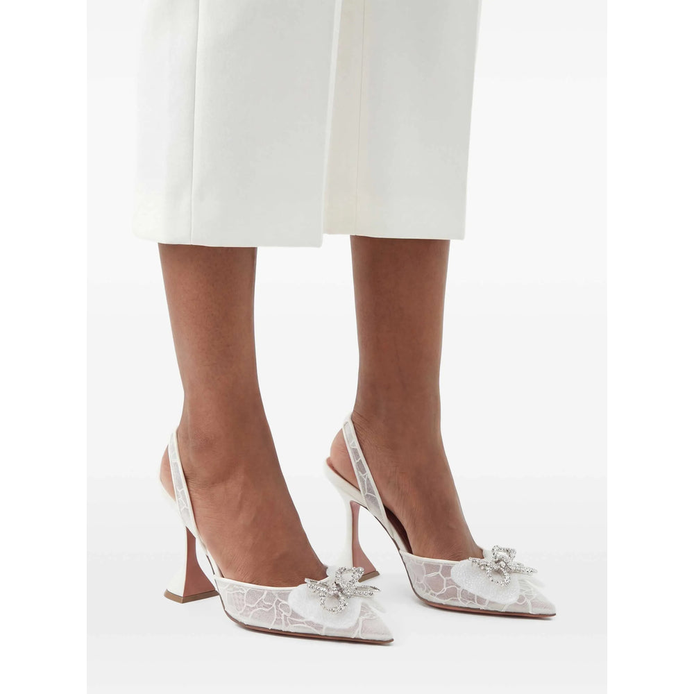 Amina Muaddi White Shoes Women AMINA MUADDI