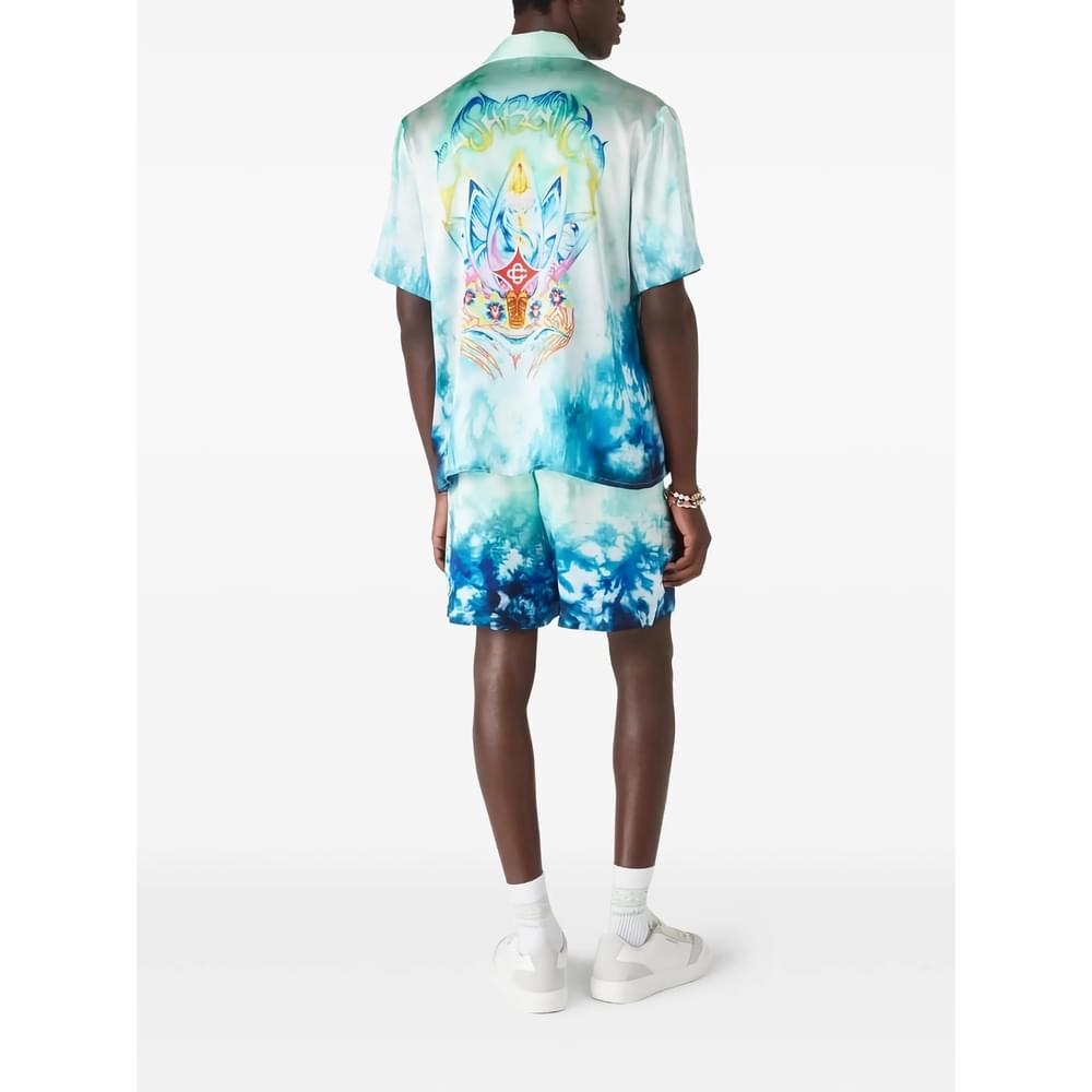 Casablanca Blue Shorts - Deck Shorts Men Men CASABLANCA