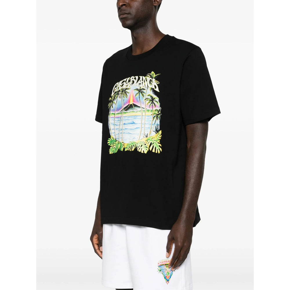 Casablanca Black T-Shirts & Vests - T-Shirts Men CASABLANCA