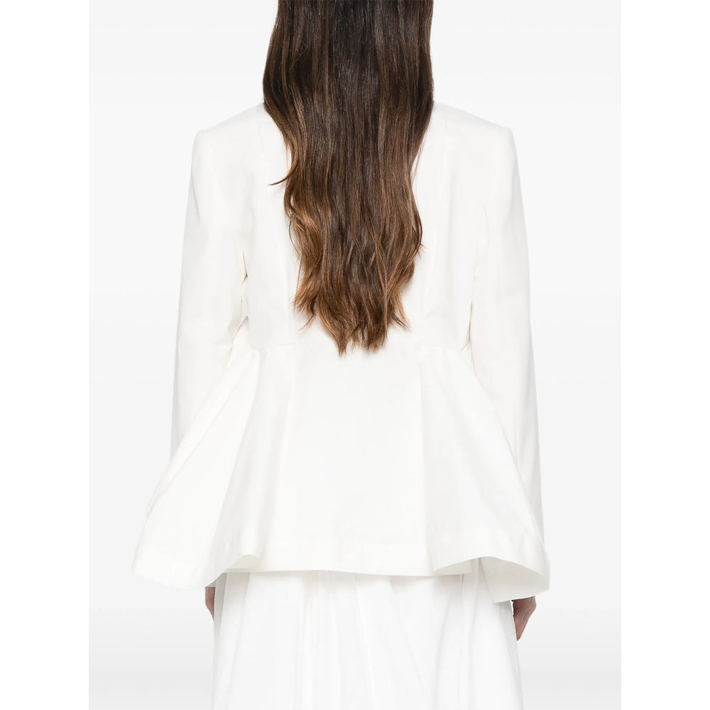 Sacai White Jackets - Blazers Women SACAI