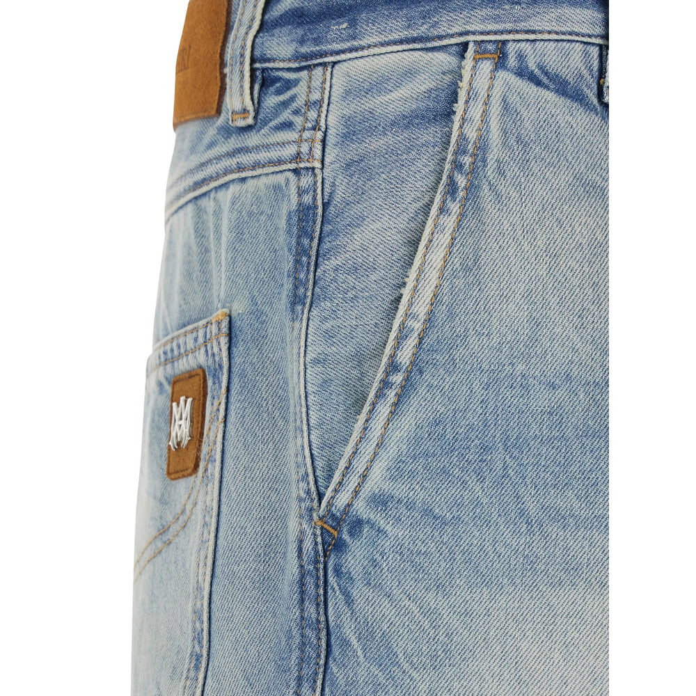 Amiri Blue Denim - Wide-Leg Jeans Men AMIRI