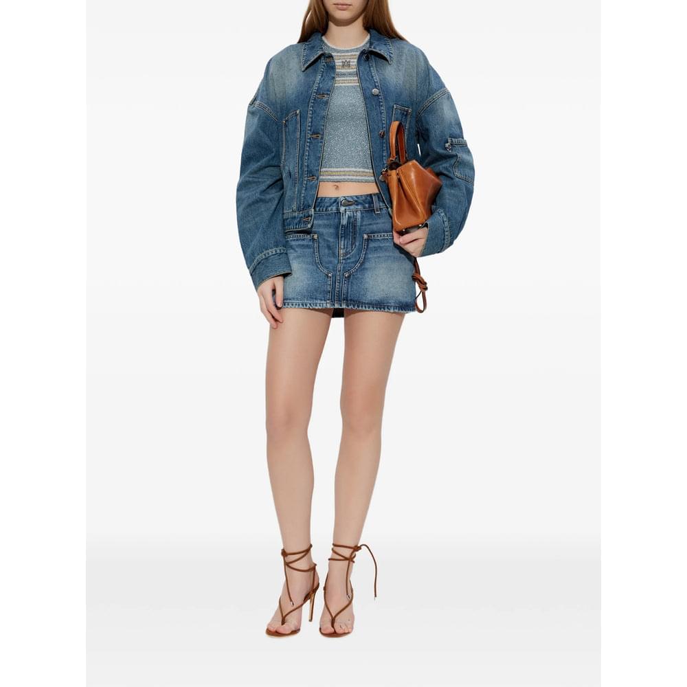 Amiri Blue Jackets - Denim Jackets Women AMIRI