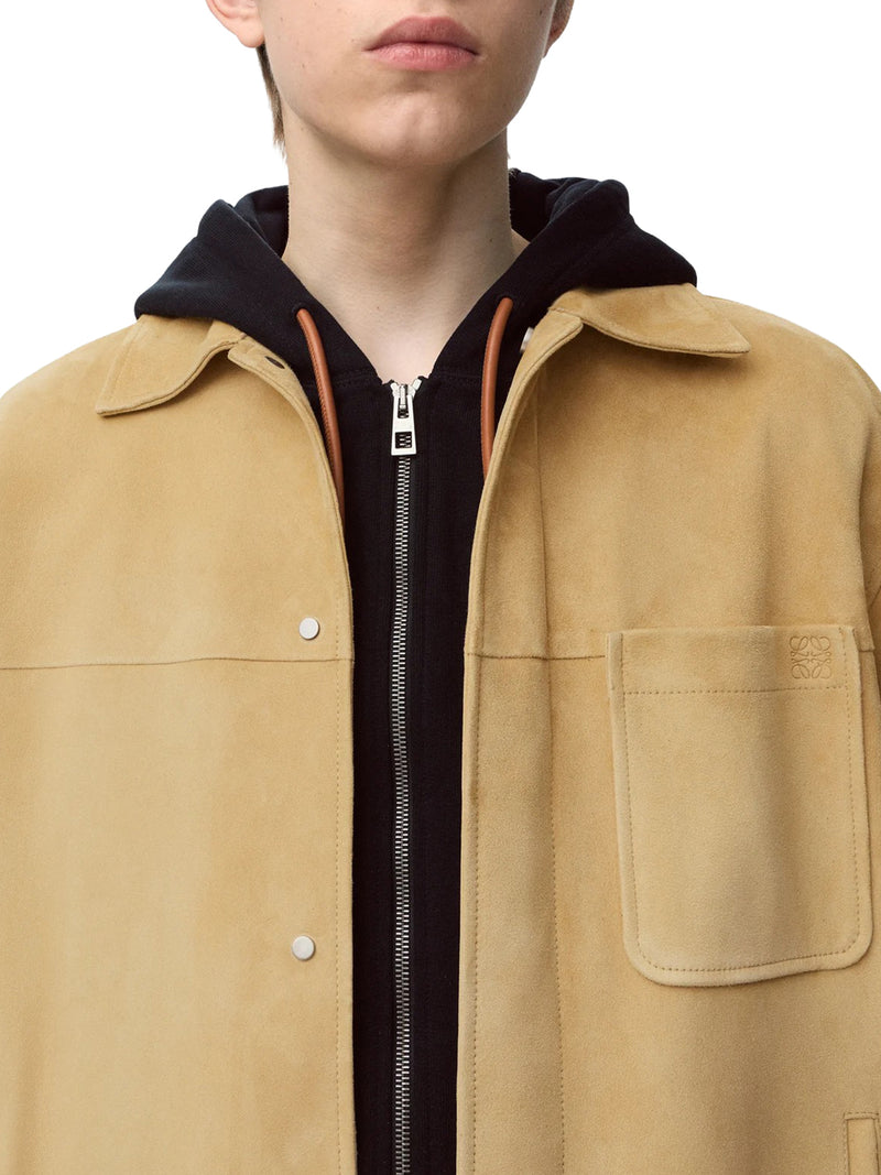 Loewe Men Suede Lambskin Overshirt LOEWE