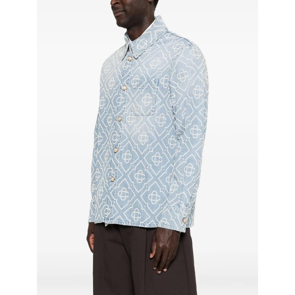 Casablanca Blue Shirts Men CASABLANCA