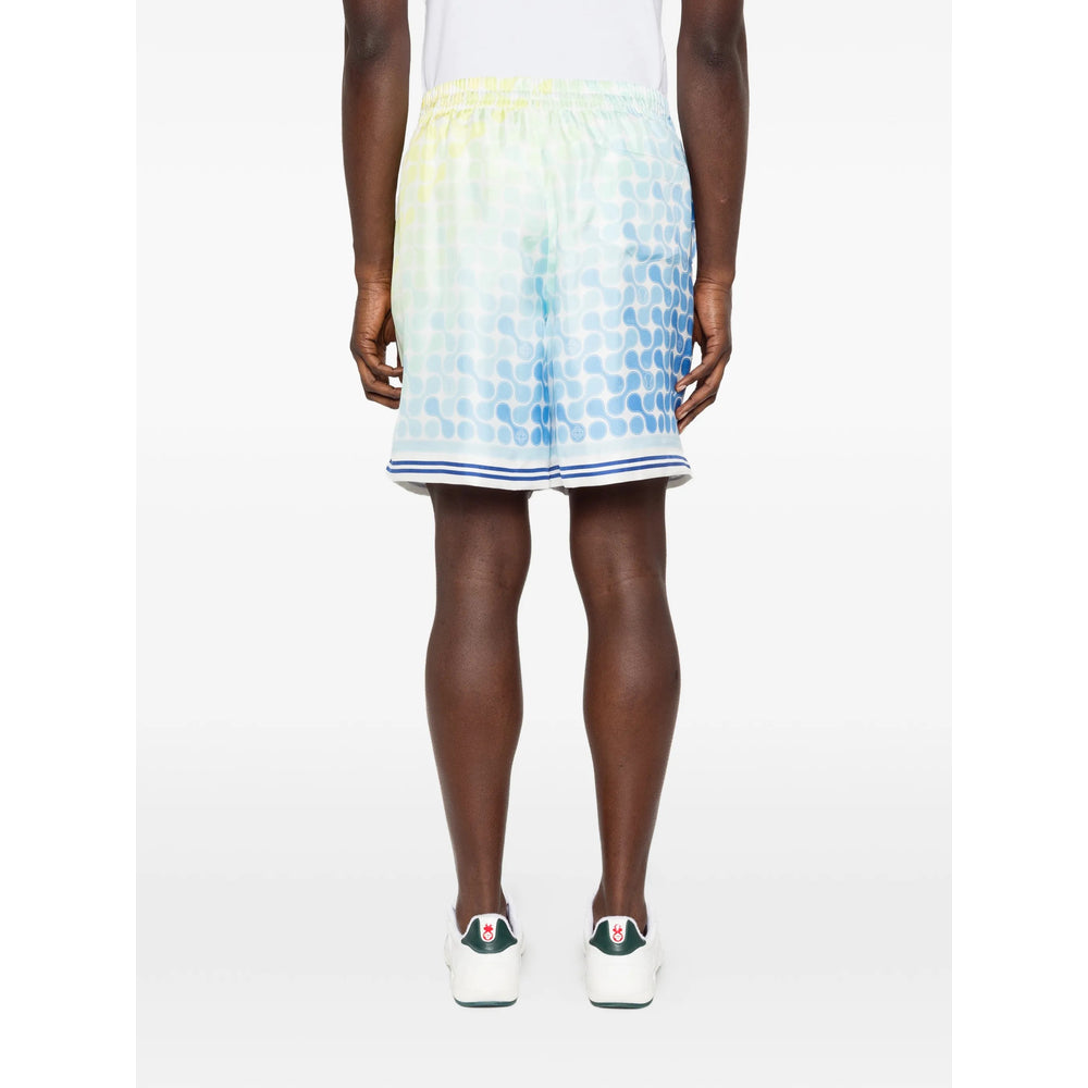 Casablanca Blue Shorts - Track & Running Shorts Men CASABLANCA