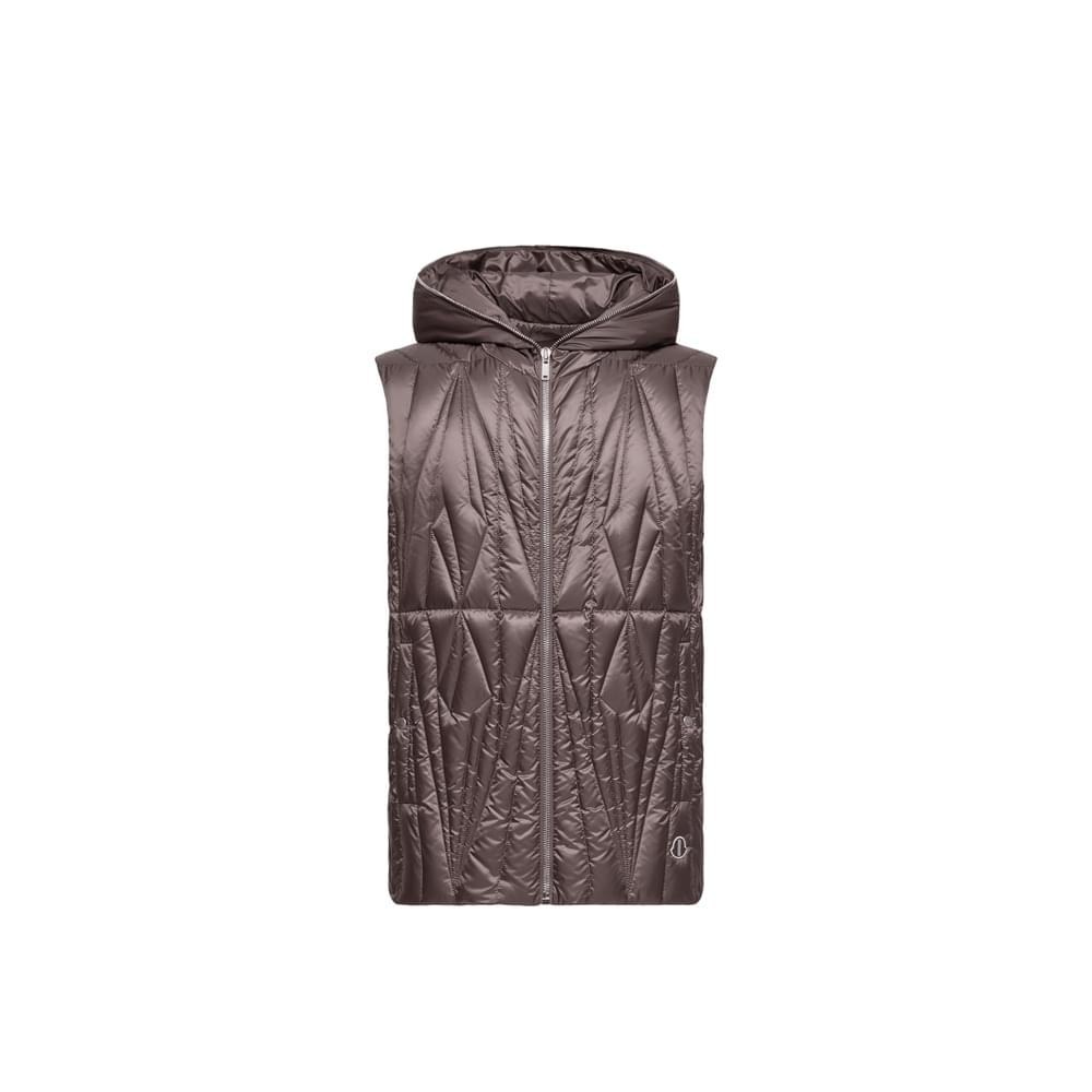 Moncler X Rick Owens Brown Jackets - Waistcoats & Gilets Men MONCLER X RICK OWENS