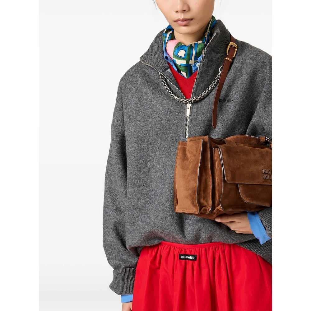 Miu Miu Grey Knitwear - Jumpers Women MIU MIU