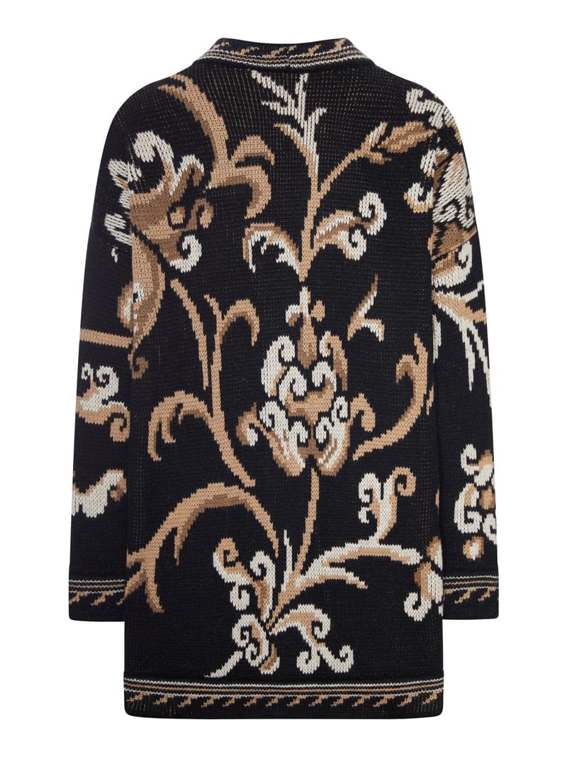 Etro Women Jacquard Knit Cardigan With Floral Pattern ETRO