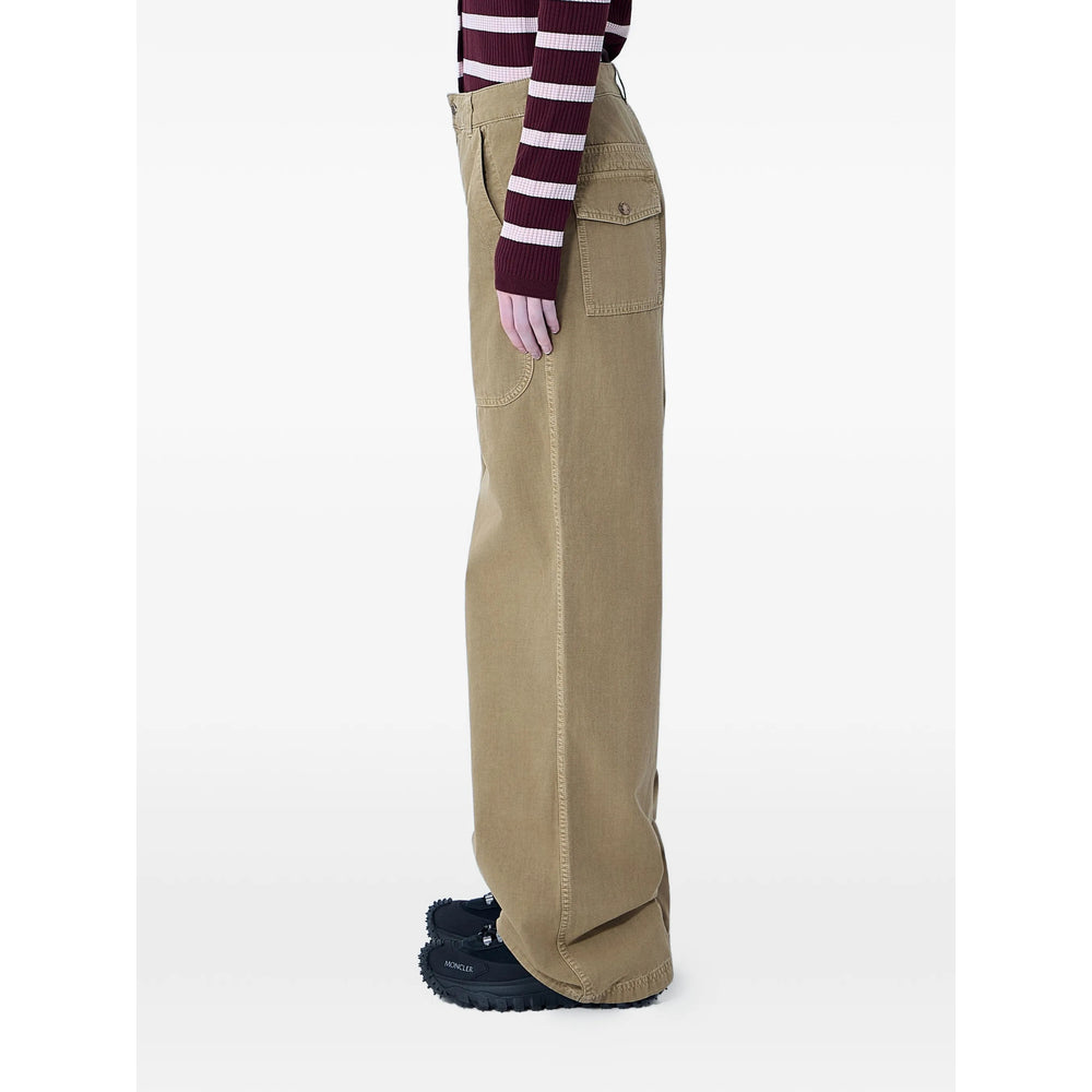 Moncler Neutrals Trousers - Straight Trousers Women MONCLER