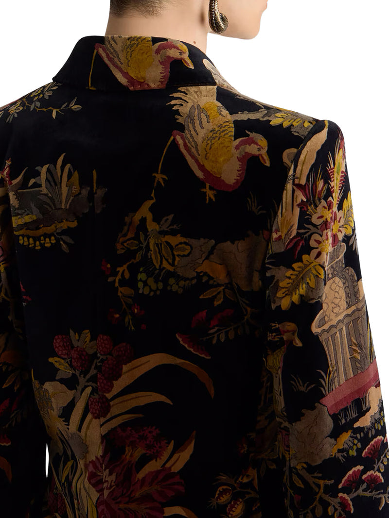 Etro Women Double-Breasted Cotton Velvet Jacket ETRO