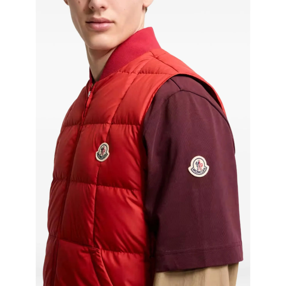Moncler Red Jackets - Waistcoats & Gilets Men MONCLER