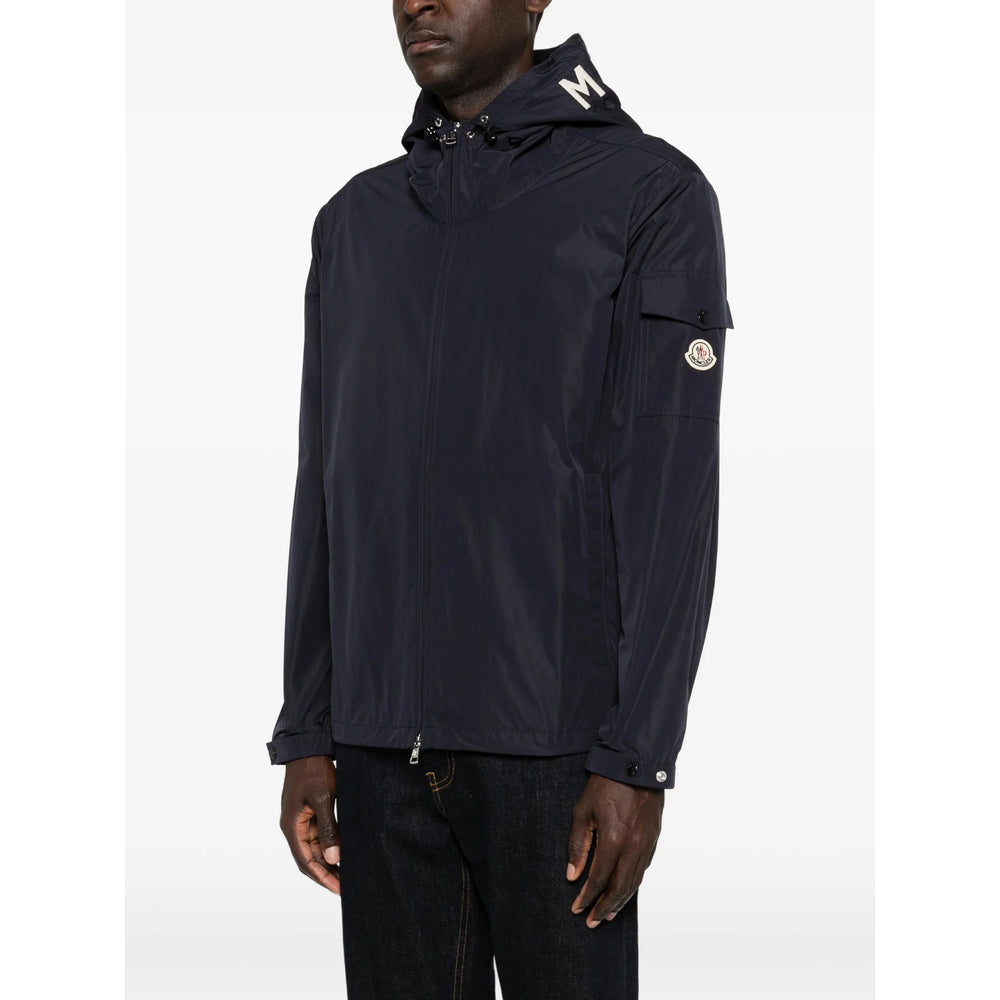 Moncler Blue Jackets - Hooded Jackets Men MONCLER