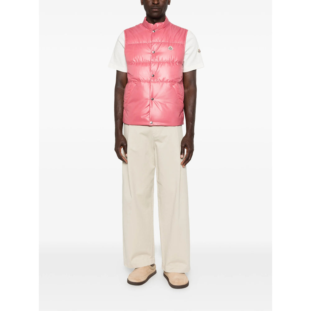 Moncler Pink Jackets - Waistcoats & Gilets Men MONCLER