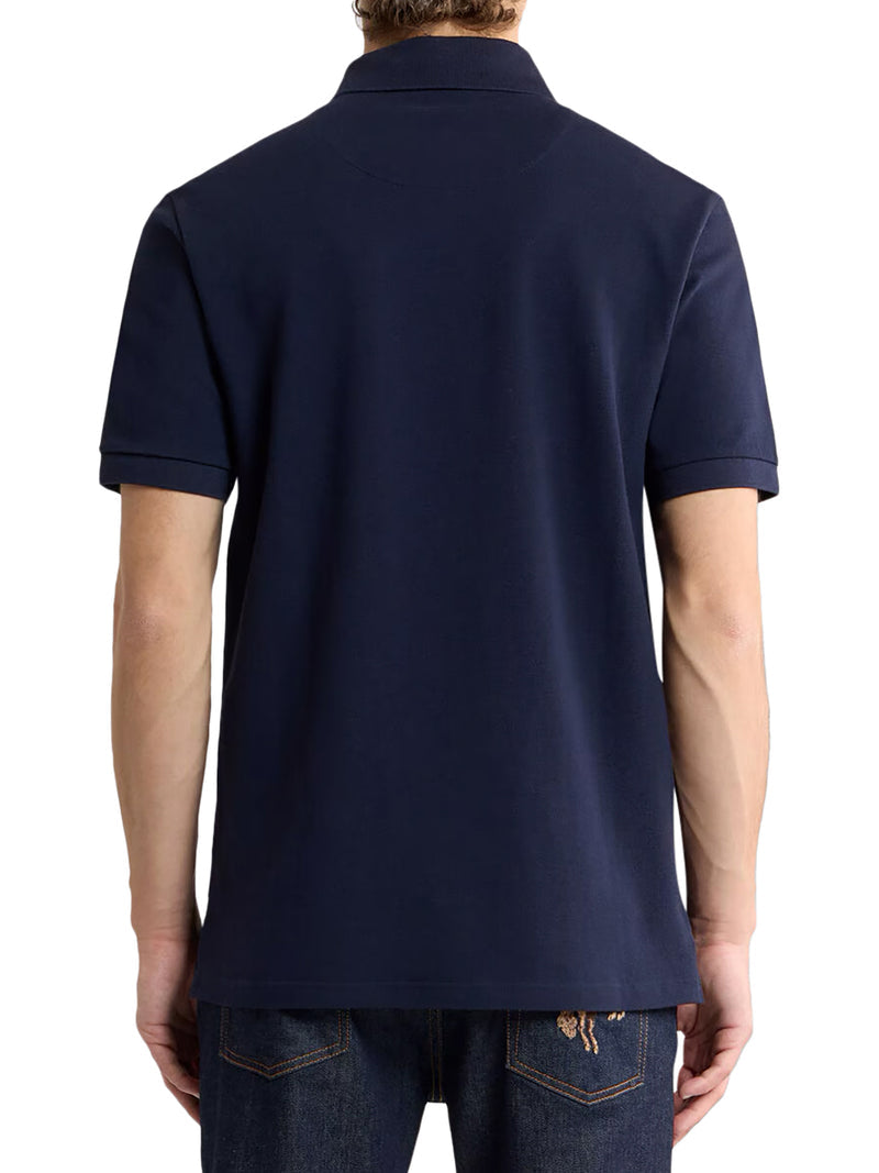 Etro Men Cotton Polo Shirt With Printed Details ETRO