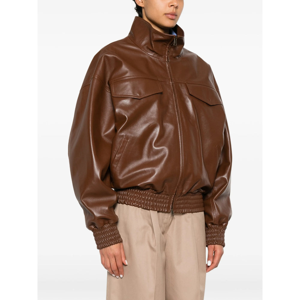 Balenciaga Brown Jackets - Leather Jackets Women BALENCIAGA