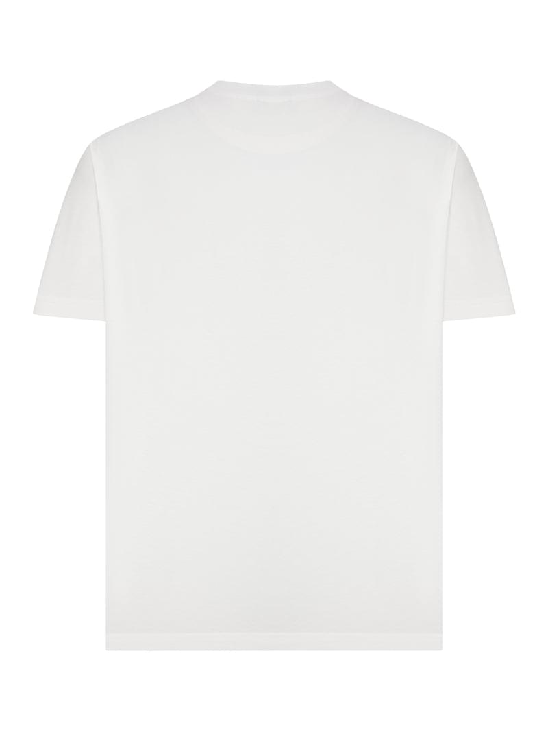 Etro Men Rome Cotton T-Shirt With Embroidered Logo ETRO